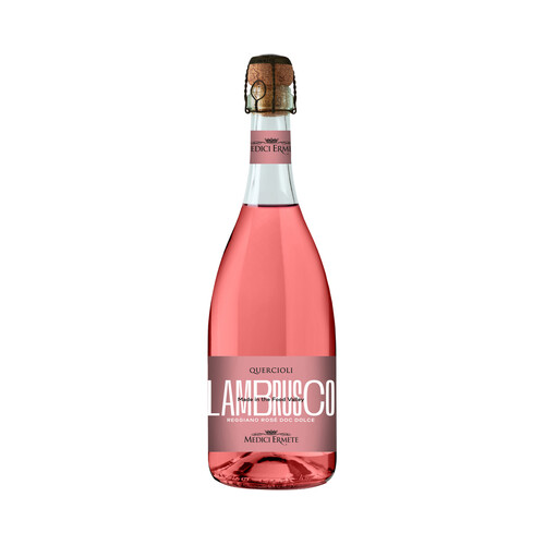 MEDICI ERMETE  Vino rosado lambrusco Reggiano rosé DOC dolce botella 75 cl.