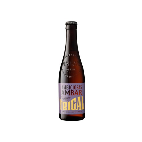 AMBAR TRIGAL  Cerveza rubia botella 33 cl.