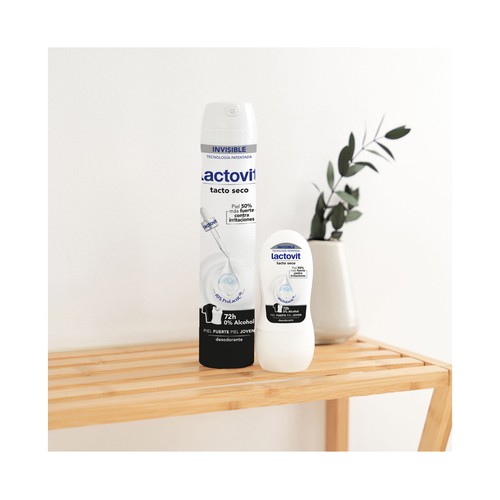 LACTOVIT Invisible Desodorante en spray para mujer, protección hasta 72 horas 200 ml.