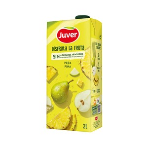 Néctar de pera y piña sin azúcar añadidos 2 l.