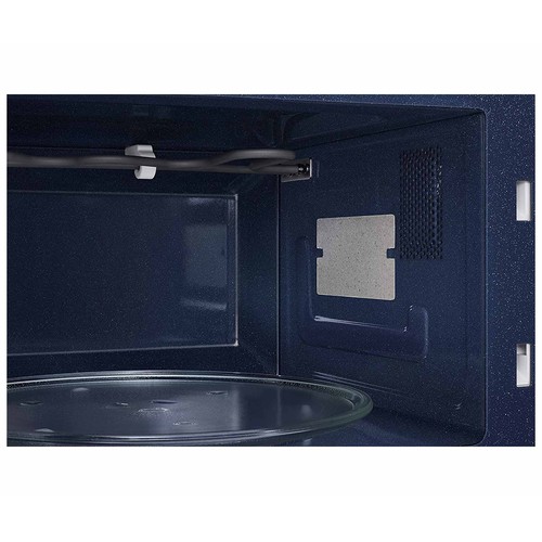 Microondas integrable con grill SAMSUNG MG23A7013CT/EC, color inox, capacidad 23L, potencia: 800W, grill: 1100W.