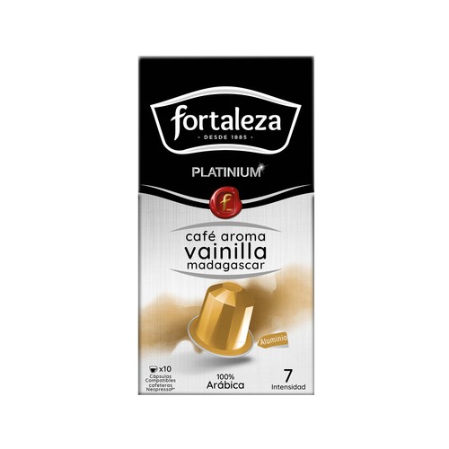 FORTALEZA PLATINIUM  Café en cápsulas aroma vainilla Madagascar I7, 10 uds.