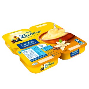 Imagen de LA LECHERA Natillas con sabor a vainilla, sin conservantes LA LECHERA de Nestlé 4 x 115 g.