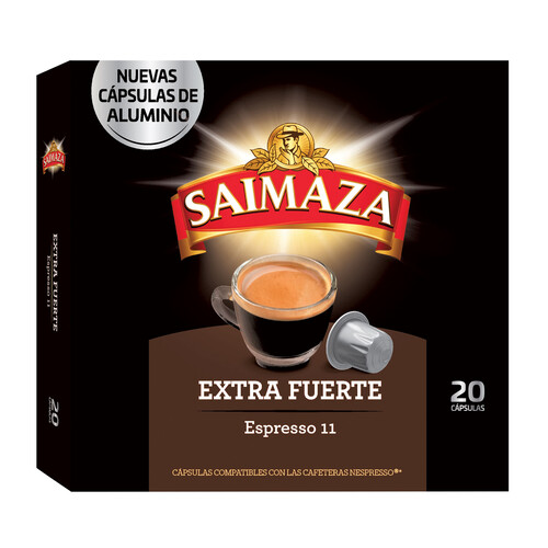 Café extrafuerte Nª 11 en cápsulas SAIMAZA 20 uds.