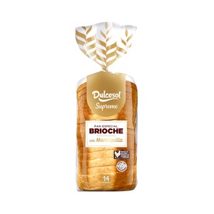 Imagen de DULCESOL Pan de molde brioche 450 g.