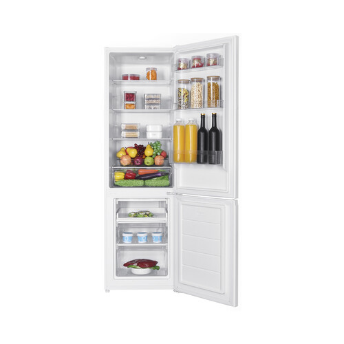 Frigorífico combi WINIA WRDBH262NPW Cíclico, clasificación energética: F, H: 180cm, A: 55cm, F: 56cm, capacidad total: 262L.
