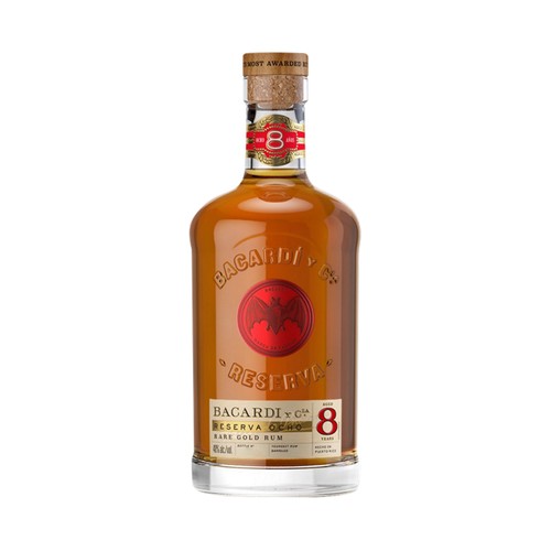 BACARDI Ron dorado gran reserva envejecido 8 años BACARDI botella de 70 cl.