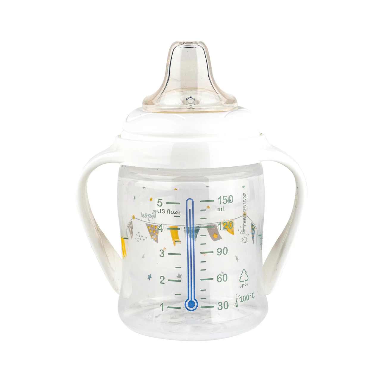 Taza de aprendizaje de 150ml, con asas