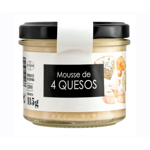 ALTA COCINA Mousse untable 4 quesos frasco 115 g.