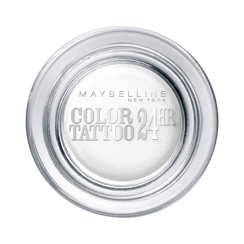 Alcampo MAYBELLINE Color tattoo 24 h tono 045 Infinite white Sombra de ojos con acabado intenso y resistente al agua