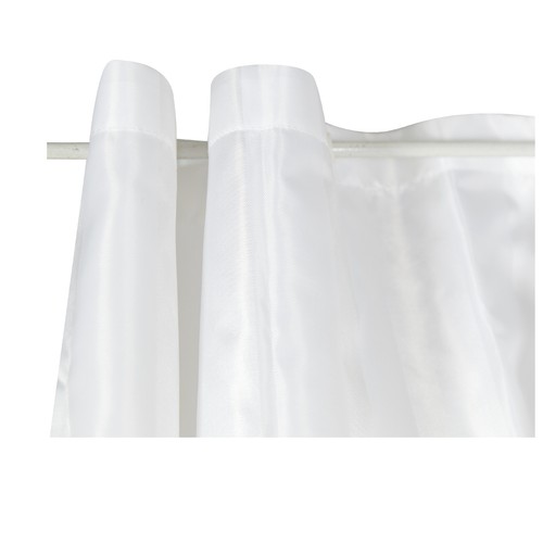 Cortina de ducha 180x200cm. 100% poliéster color blanco ACTUEL.