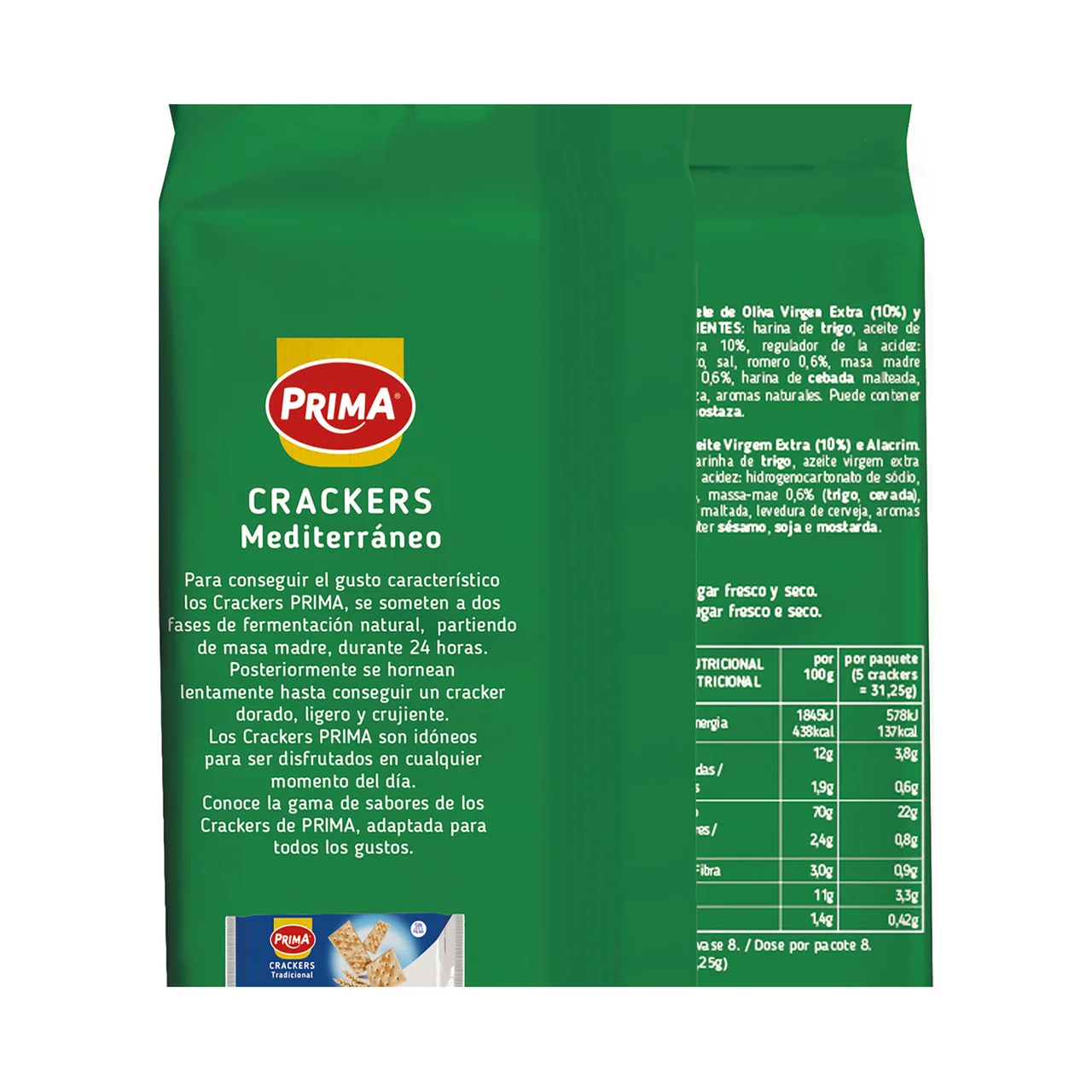 Mediterráneo Crackers 250 g.