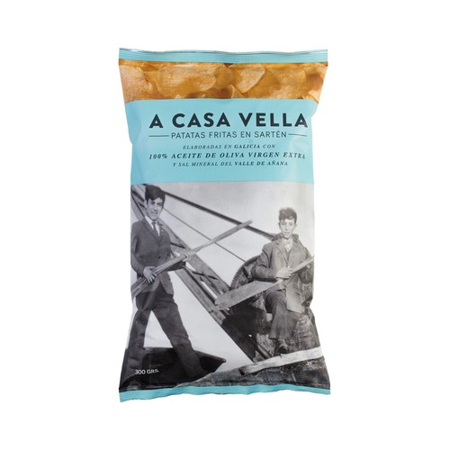 A CASA VELLA Patatas fritas en aceite de oliva virgen extra A CASA VELLA 300 g.