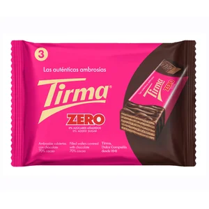 TIRMA Ambrosía 70 % cacao 0 % azúcar añadida 3 uds. x 64,5 g.