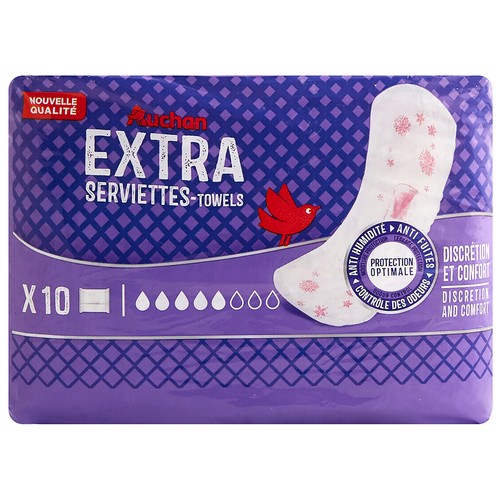 PRODUCTO ALCAMPO Compresa de incontinencia para mujeres, con pérdidas moderadas a severas 10 uds.