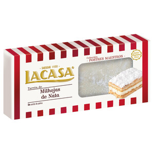 Imagen de LACASA Turrón de milhojas de nata 200 g.