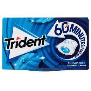 TRIDENT 60 MINUTES Chicles gragea de menta 20 g.