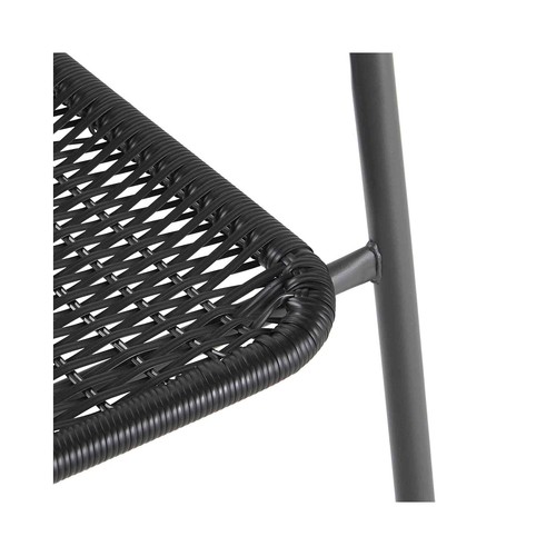 Silla Acero - Textileno  GARDENSTAR Negra