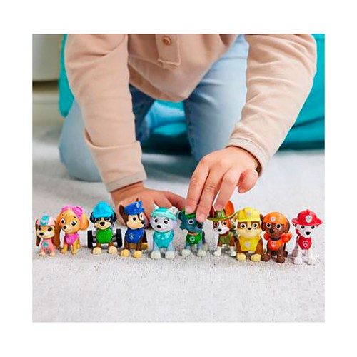 Pack de 10 figuras de la Patrulla Camina Paw Patrol