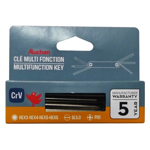 Destornillador multifunción H3, H4, H5, H6, PH1, SL5MM, ALCAMPO.