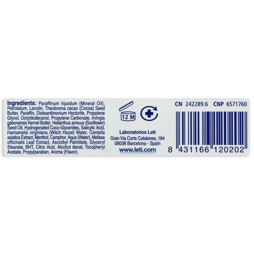 LETIBALM Bálsamo reparador nariz y labios LETIBALM Tubo de 10 ml.