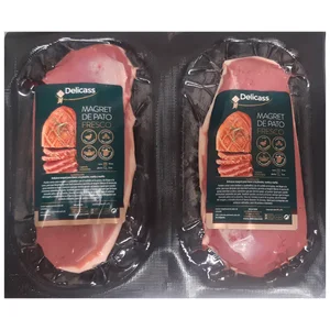 DELICASS Magret de pato fresco, criado en el norte de España 2 uds.