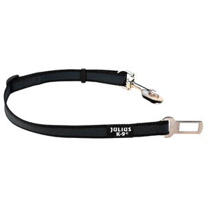 JULIUS K9 Adaptador cinturón de seguridad para viajar con perros +25 kg en el coche.