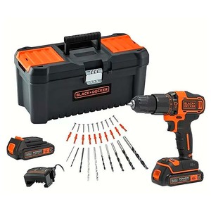 Imagen de Kit taladro percutor a batería BLACK + DECKER.