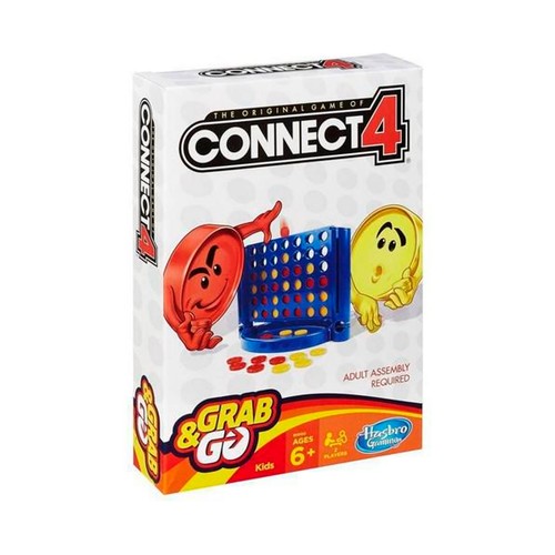 Juego de mesa de estrategia edición de viaje Conecta 4, 2 jugadores, HASBRO.