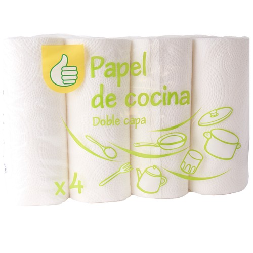 Papel de cocina PRODUCTO ALCAMPO 4 uds.