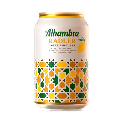 Cerveza ALHAMBRA RADLER LAGER SINGULAR lata 33 cl.
