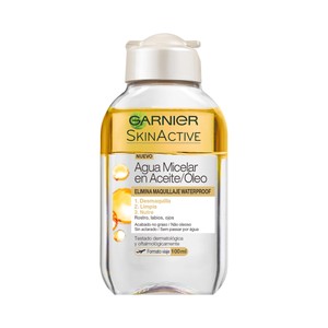 GARNIER Skin active Agua micelar en aceite, formato de viaje 100 ml.