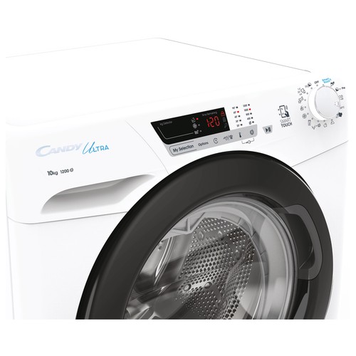 Lavadora CANDY HCU2102DWB4/1-S 10KG, clasificación energética: B, 1200RPM, H: 85cm, A: 60cm, F: 58cm.