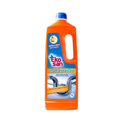 EKOSAN Desatascador de tuberías líquido EKOSAN 1 l.