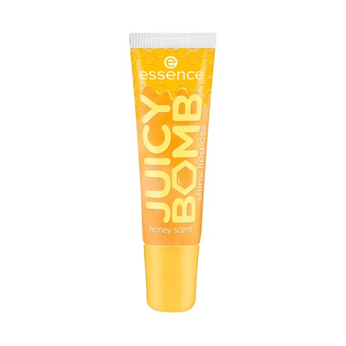 ESSENCE Juicy bomb tono 109 Bee mine dorado miel Brillo de labios ultrabrillante y transparente. 