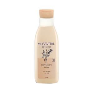 Gel de baño avena suavizante Mussvital Botanics 750 ml.