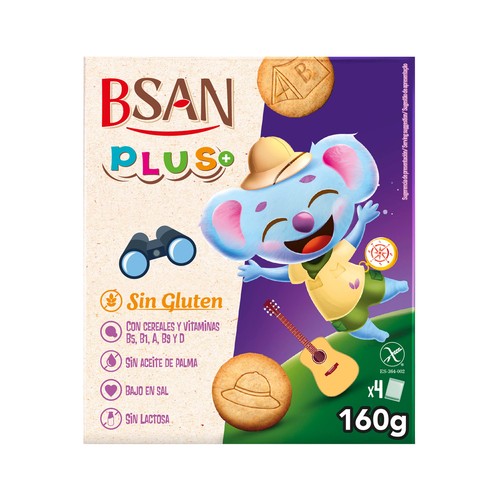 B-SAN Galletas sin gluten B-SAN Plus 160 gr.