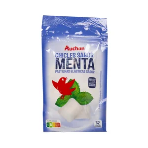 PRODUCTO ALCAMPO Chicles de menta sin azúcares añadidos, con edulcorantes paquete de 32 uds.45 g.