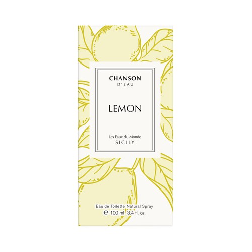 CHANSON D´EAU Sicily Eau de toilette para mujer con aroma a limón y vaporizador en spray 100 ml.