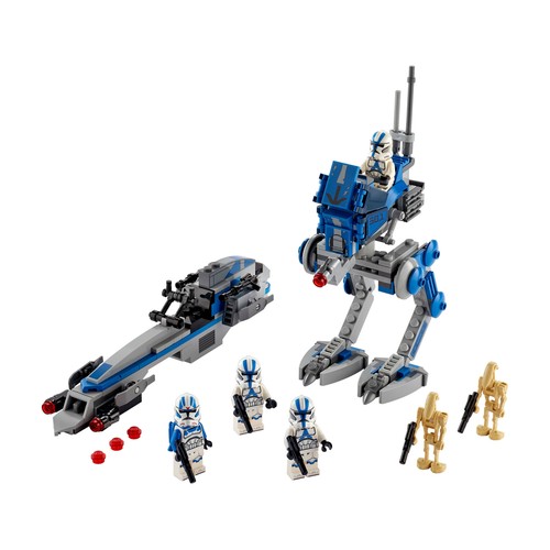 Juego de contrución Soldados Clon de la Legión 501 con 285 piezas, LEGO Star Wars 75280.