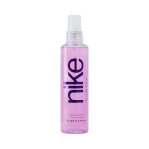 NIKE Purple glow Bruma capilar y corporal con vaporizador en spray 200 ml.