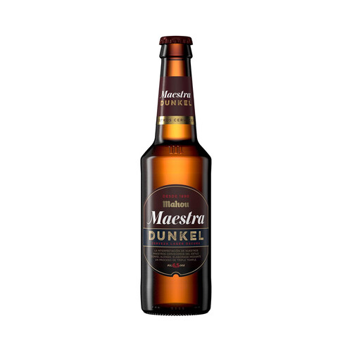 MAHOU MAESTRA Cerveza Dunkel botella de 33 cl.