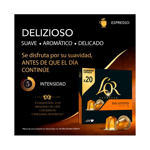 L´OR Café cápsulas delizioso I5 20 uds. 104 g.