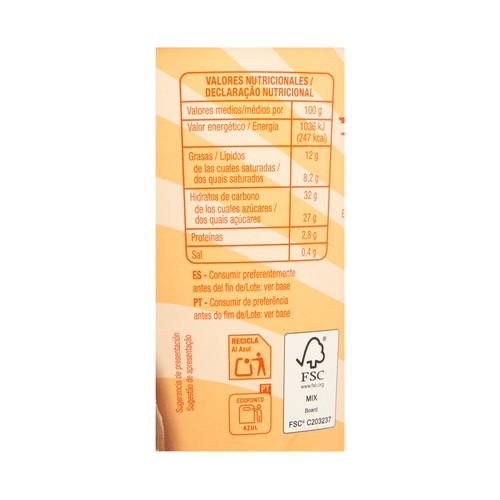 AUCHAN Tarrina de helado de caramelo salado 500 ml. 352 g.Producto Alcampo.