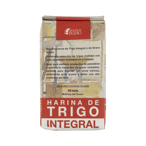 EL MOLINO DE CERECINOS Harina integral de trigo 500 gr.