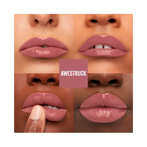 MAYBELLINE Superstay vinyl ink tono 110 Awestruck Lápiz de labios en tinta líquida con acabado efecto vinilo.