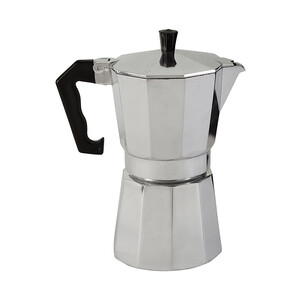 Imagen de Cafetera aluminio para 6 tazas, apto para vitro, PRODUCTO ALCAMPO.