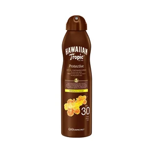 HAWAIIAN TROPIC Aceite solar en spray con textura bruma seca, aceite de argan y FPS 30 (medio) 180 ml.