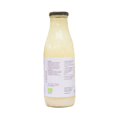 EcoBATEA Limonada sin azúcar ecológica EcoBatea 1 l.