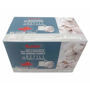 Pack de 4 recambios de absorbedor de humedad, aroma lavanda, 450g.